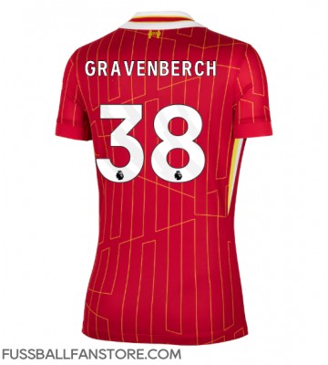 Liverpool Ryan Gravenberch #38 Replik Heimtrikot Damen 2024-25 Kurzarm